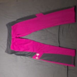 Under Armour Pink and Gray Leggings